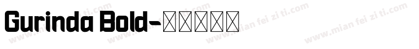 Gurinda Bold字体转换